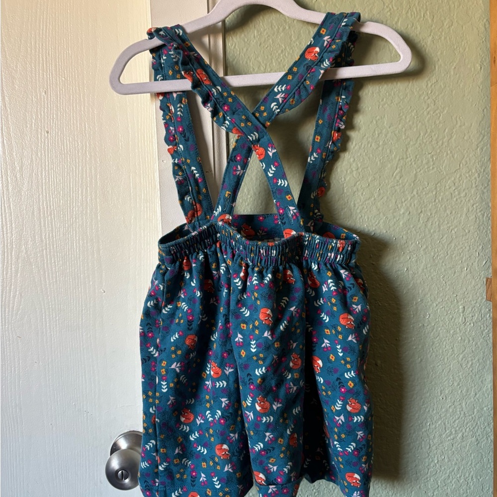 Foxy Friend Skirt • Cotton Kids Pinafore Skirt